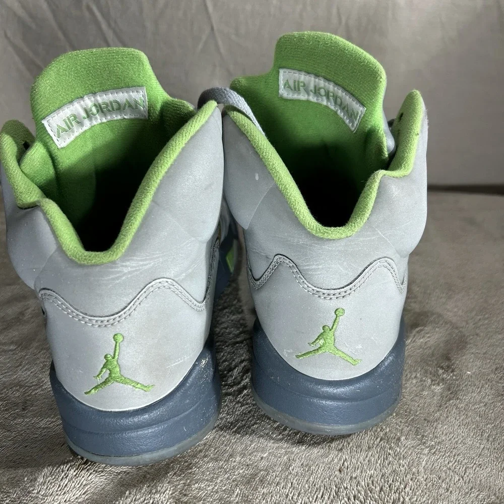 Nike Air Jordan 5 Retro Green Bean Silver Grey 2022 Size 8 DM9014-003